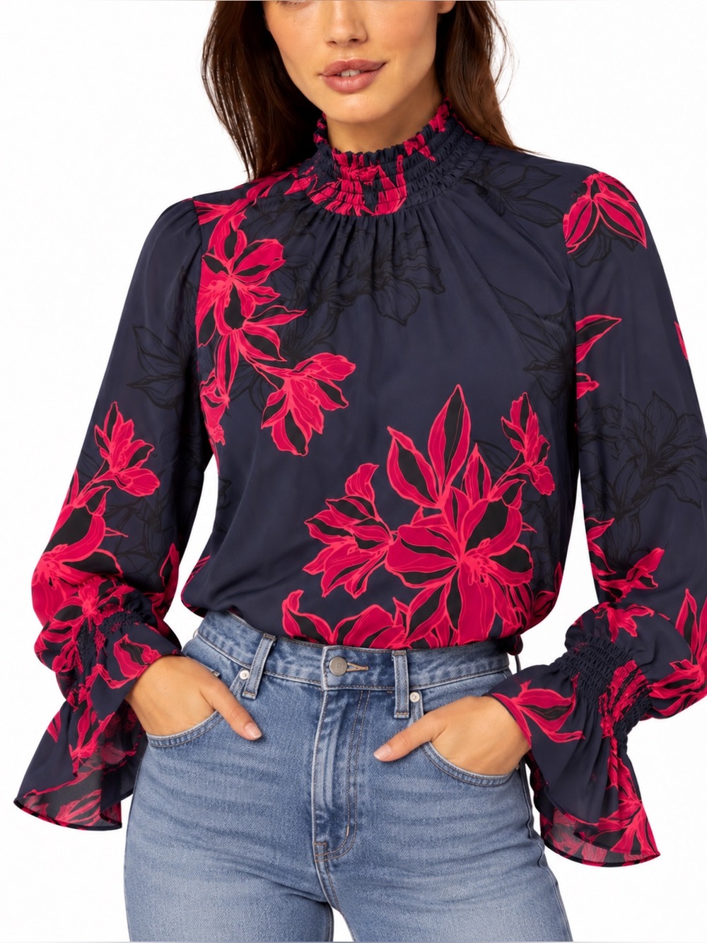 Misa Los Angeles Giana Floral Top Women’s Size Small